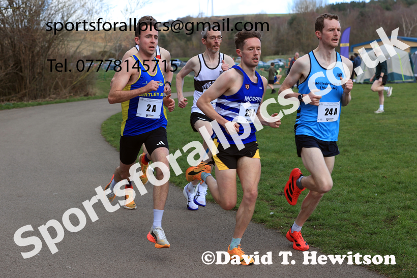 Senior Mens 2026 NECAA Royal Signals Road Relays, Hetton Lyons Country Park, Hetton le Hole. Photo: David T. Hewitson/Sports for All Pics